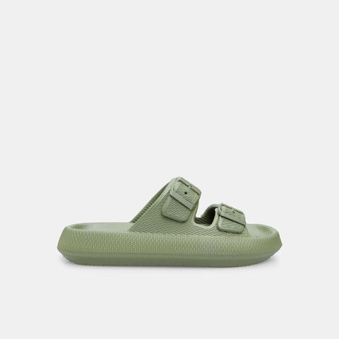 Zapatillas de plataforma de hombre con tiras, Khaki Zapatillas de plataforma de hombre con tiras, Khaki